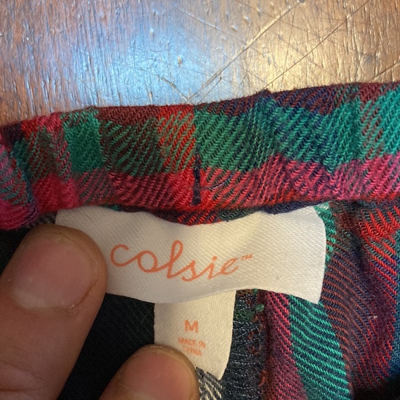 Women’s Colsie Size Medium Plaid Pajama Shorts - Picture 3 of 3